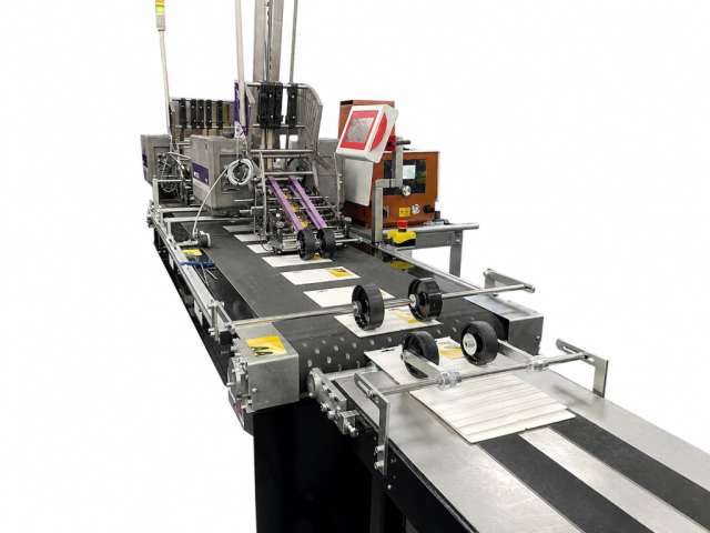 Automated CR80 Card Feeding & Attaching System